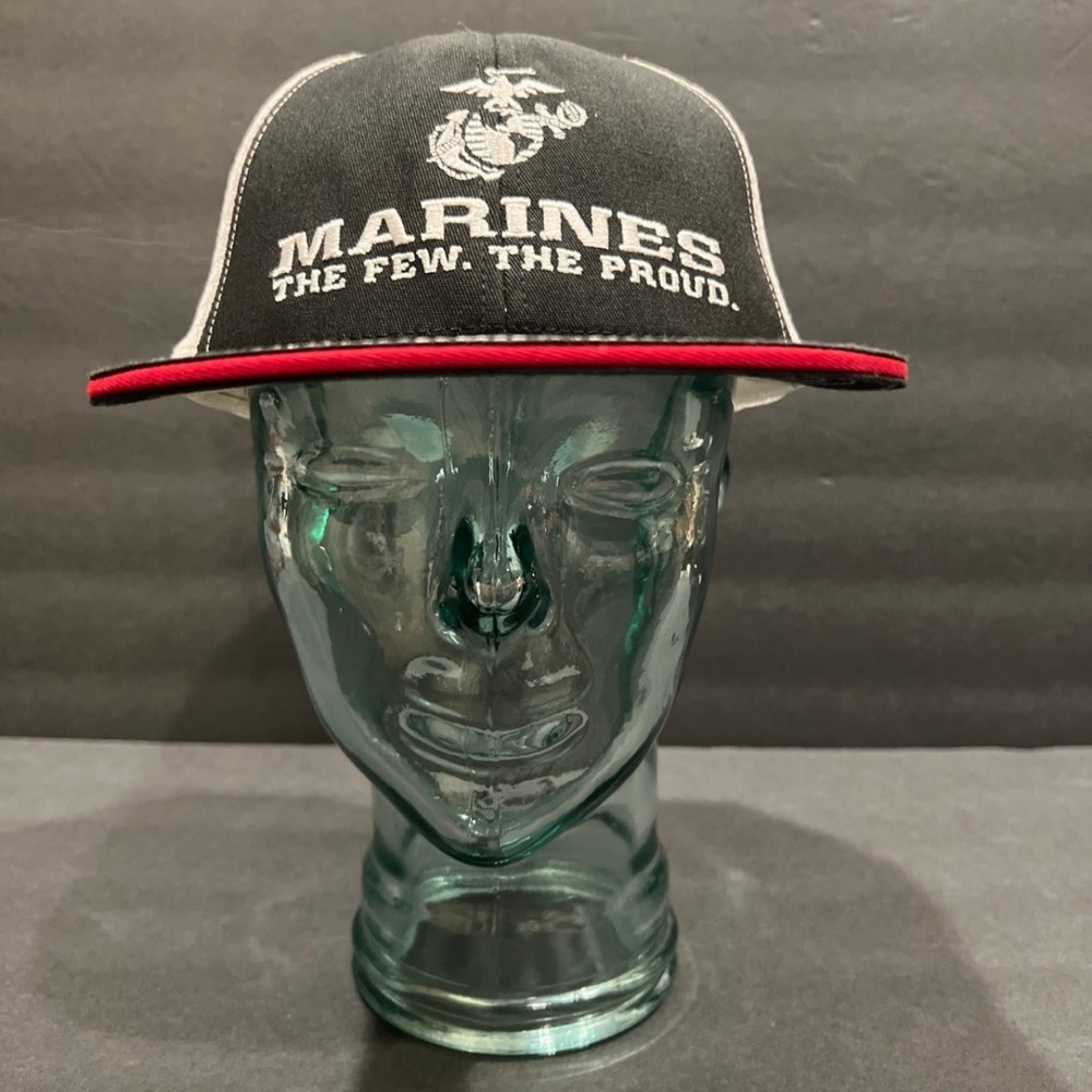 Marines Snapback Hat Ball Cap The Few The Proud Mesh Back Trucker Embroidered